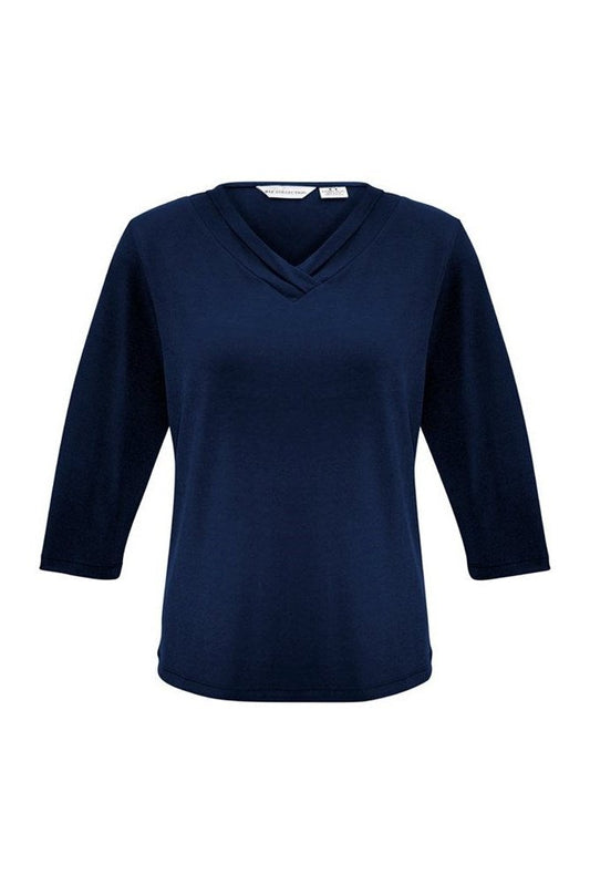 Biz Collection Ladies Lana 3/4 Sleeve Top - K819LT - Ink