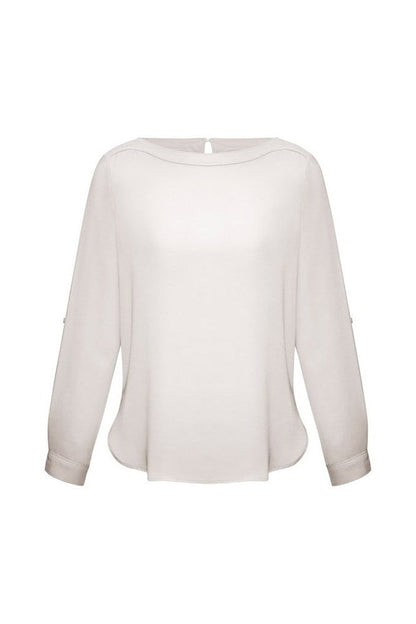  BIZ Ladies Madison Boatneck Blouse - S828LL | Biz Collection | Fashion Biz Online