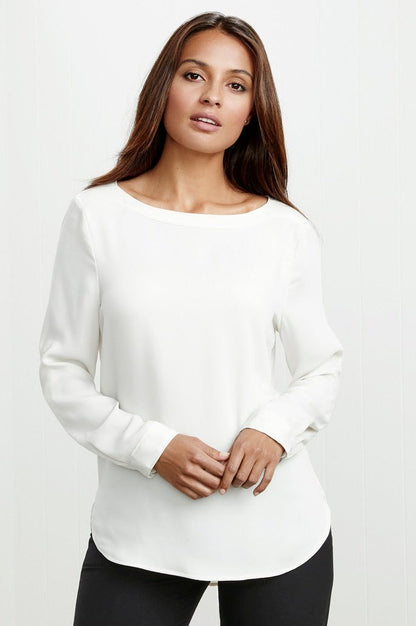  BIZ Ladies Madison Boatneck Blouse - S828LL | Biz Collection | Fashion Biz Online