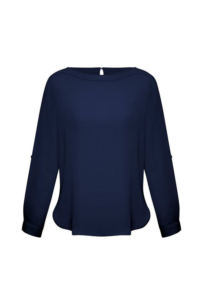  BIZ Ladies Madison Boatneck Blouse - S828LL | Biz Collection | Fashion Biz Online