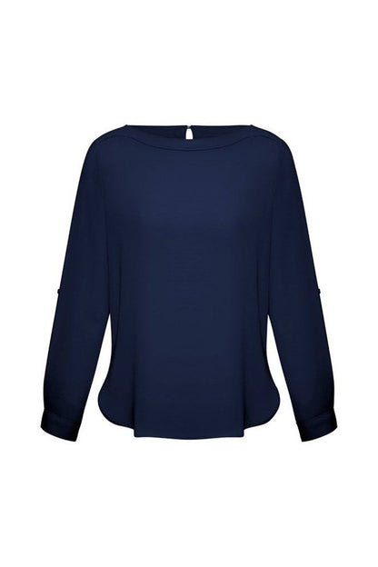  BIZ Ladies Madison Boatneck Blouse - S828LL | Biz Collection | Fashion Biz Online