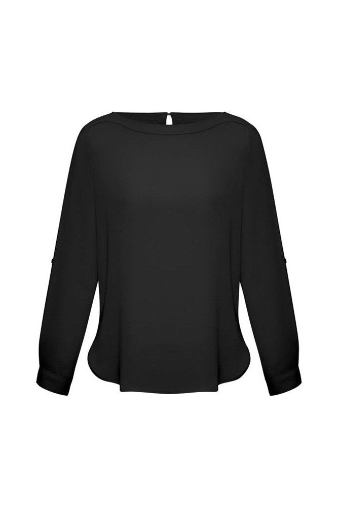  BIZ Ladies Madison Boatneck Blouse - S828LL | Biz Collection | Fashion Biz Online