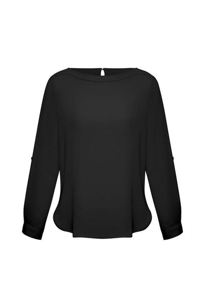  BIZ Ladies Madison Boatneck Blouse - S828LL | Biz Collection | Fashion Biz Online