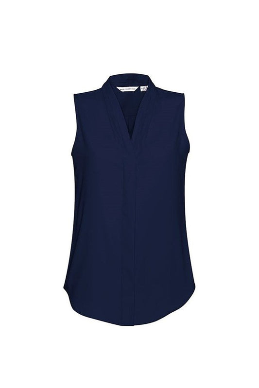 Biz Collection Ladies Madison Sleeveless Blouse - S627LN - Midnight Blue