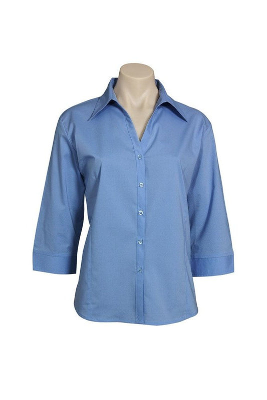 Biz Collection Ladies Metro 3/4 Sleeve Shirt - LB7300 - Mid Blue