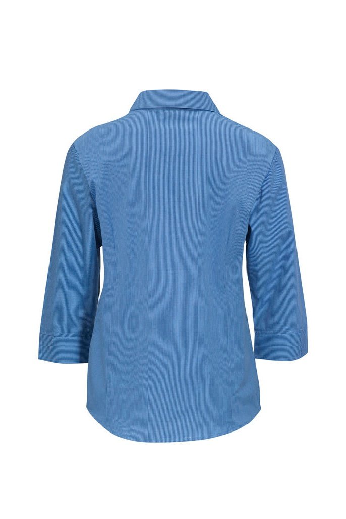  BIZ Ladies Micro Check Business Shirt 3/4 Sleeve - LB8200 | Biz Collection | Fashion Biz Online