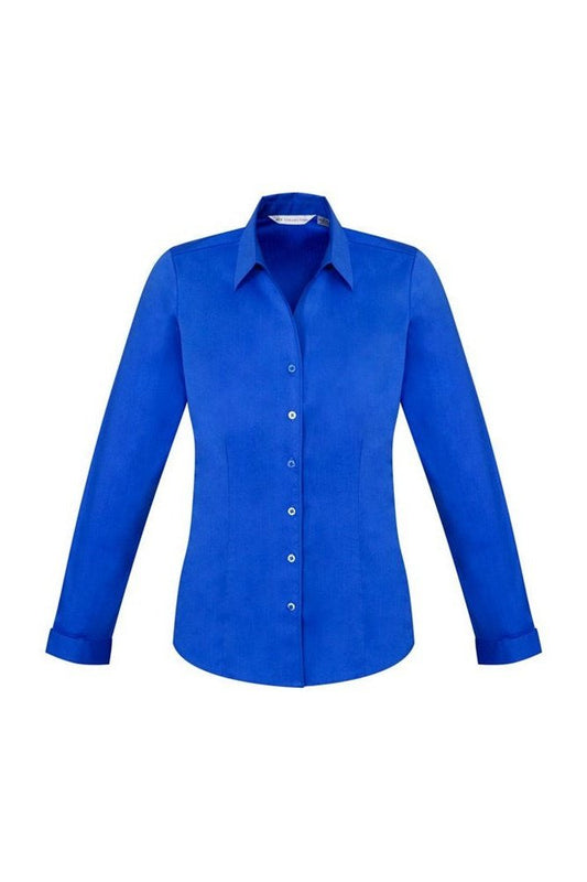 Biz Collection Ladies Monaco Long Sleeve Shirt - S770LL - Electric Blue