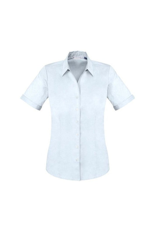 Biz Collection Ladies Monaco Short Sleeve Shirt - S770LS - White