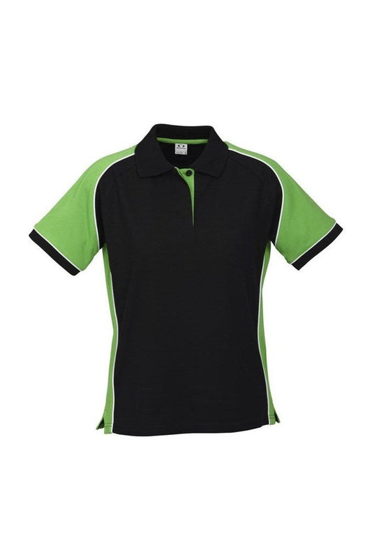 Biz Collection Ladies Nitro Polo - P10122 - Black/Green/White
