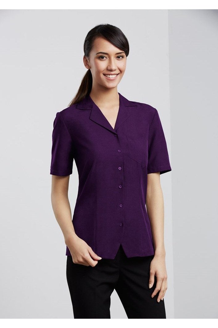  BIZ Ladies Plain Oasis Overblouse - S265LS | Biz Collection | Fashion Biz Online