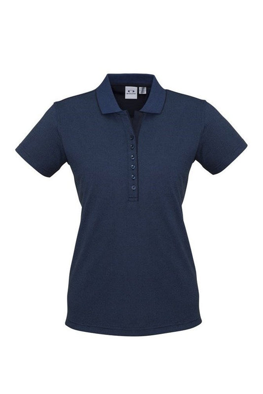 Biz Collection Ladies Shadow Polo - P501LS - Carbon Blue
