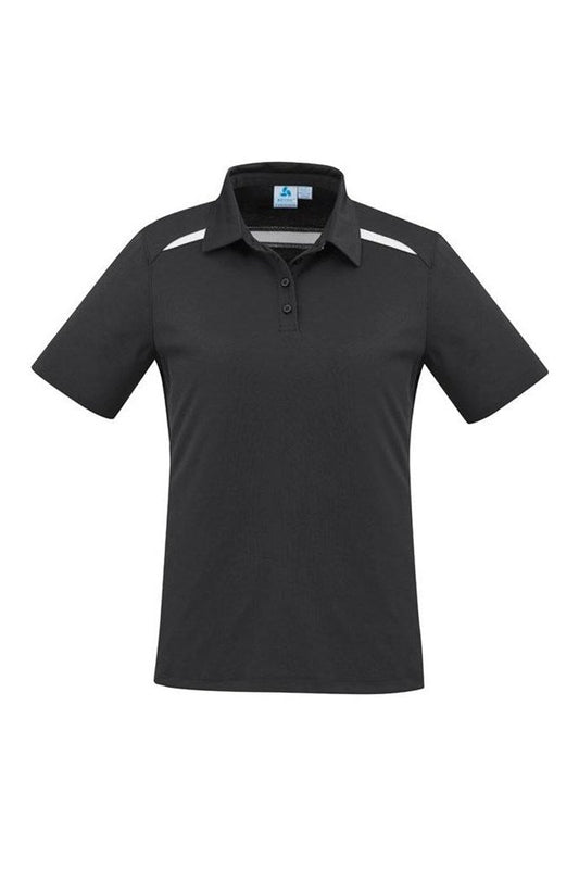 Biz Collection Ladies Sonar Polo - P901LS - Black/White