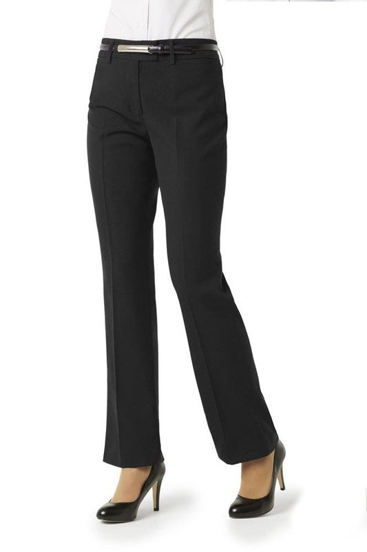 Biz Collection Ladies Tailored Pant - BS29320 - Black