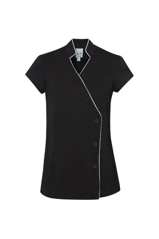 Biz Collection Ladies Zen Crossover Tunic - H134LS - Black/White