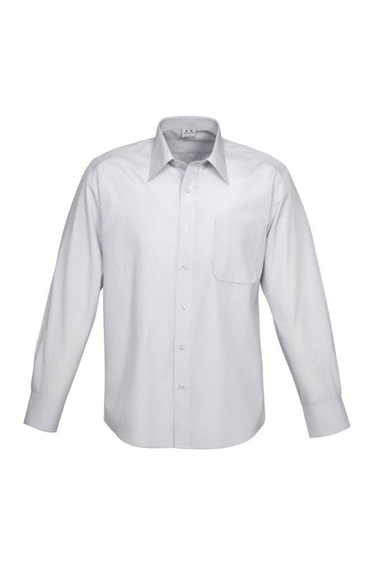 Biz Collection Mens Ambassador Long Sleeve Shirt - S29510 - Silver Grey