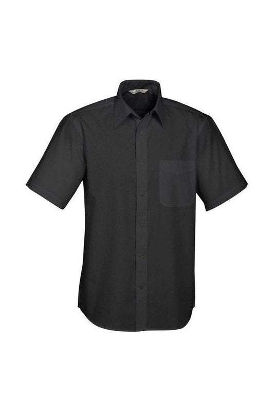 Biz Collection Mens Base Short Sleeve Shirt - S10512 - Black