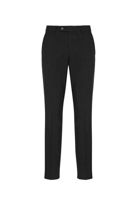Biz Collection Mens Classic Slim Pant - BS720M - Black