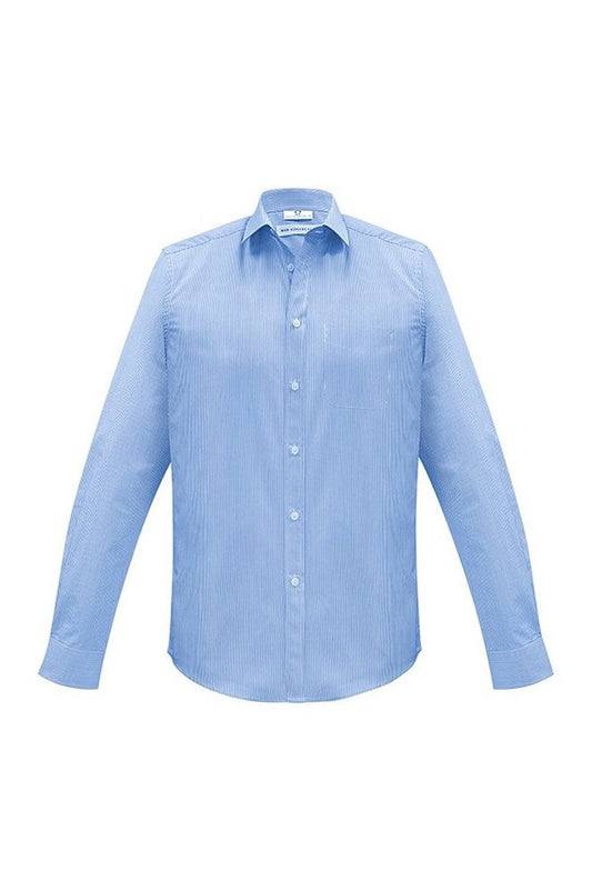 Biz Collection Mens Euro Long Sleeve Shirt - S812ML - Blue