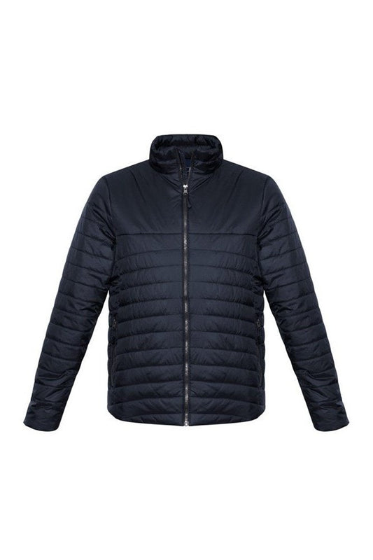 Biz Collection Mens Expedition Quilted Jacket - J750M - Navy