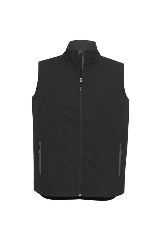 Biz Collection Mens Geneva Vest - J404M - Black/Graphite