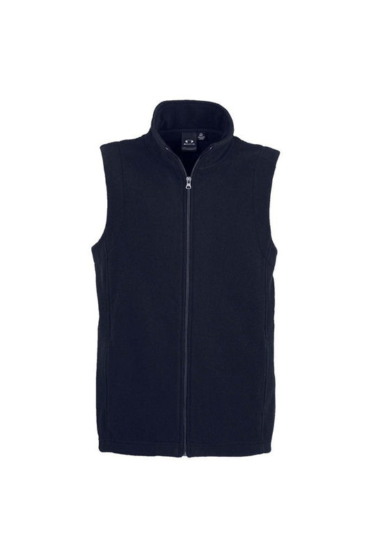 Biz Collection Mens Plain Micro Fleece Vest - F233MN - Navy