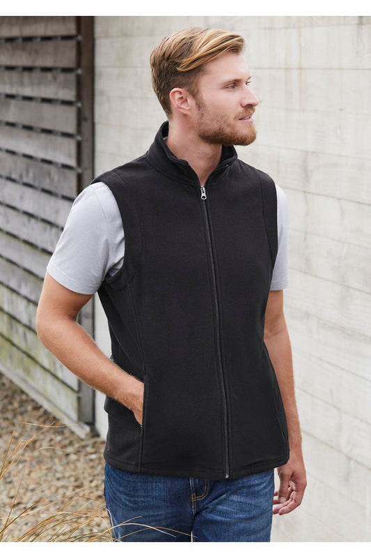  BIZ Mens Plain Micro Fleece Vest - F233MN | Biz Collection | Fashion Biz Online