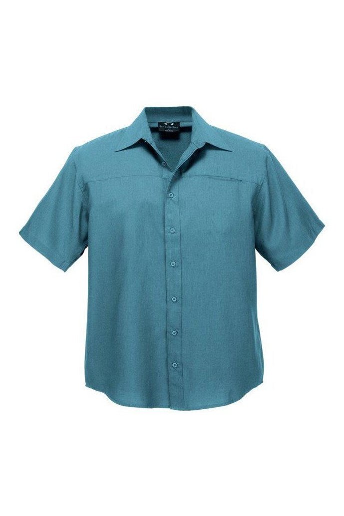  BIZ Mens Plain Oasis Short Sleeve Shirt - SH3603 | Biz Collection | Fashion Biz Online