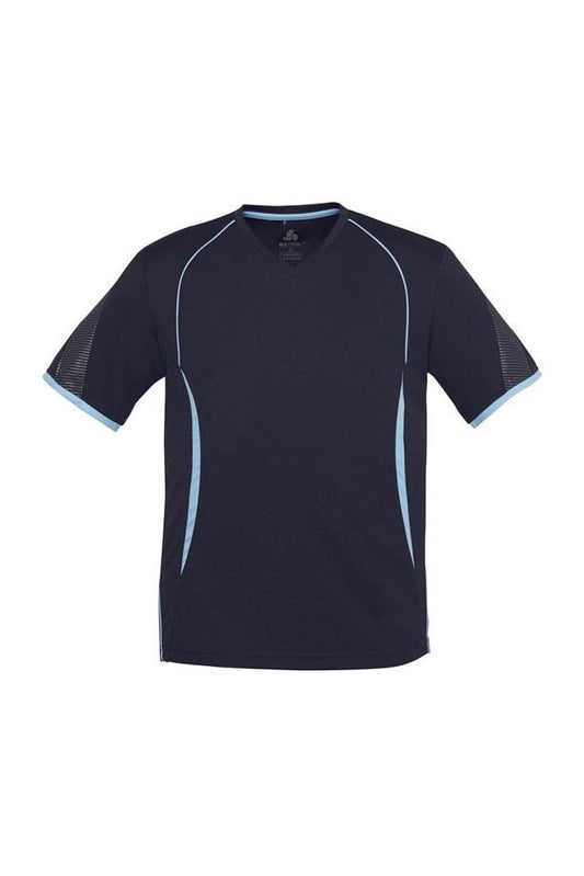 Biz Collection Mens Razor Tee - T406MS - Navy/Sky