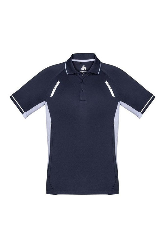 Biz Collection Mens Renegade Polo - P700MS - Navy/White/Silver