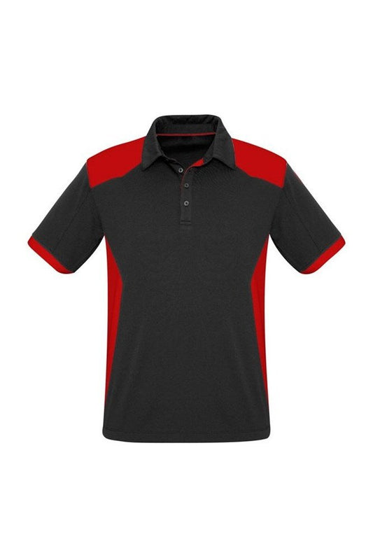 Biz Collection Mens Rival Polo - P705MS - Black/Red
