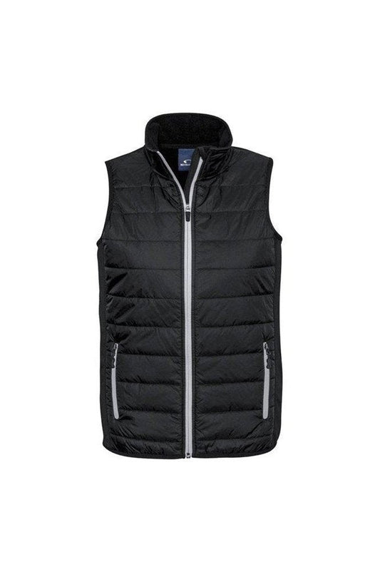 Biz Collection Mens Stealth Tech Vest - J616M - Black/Silver