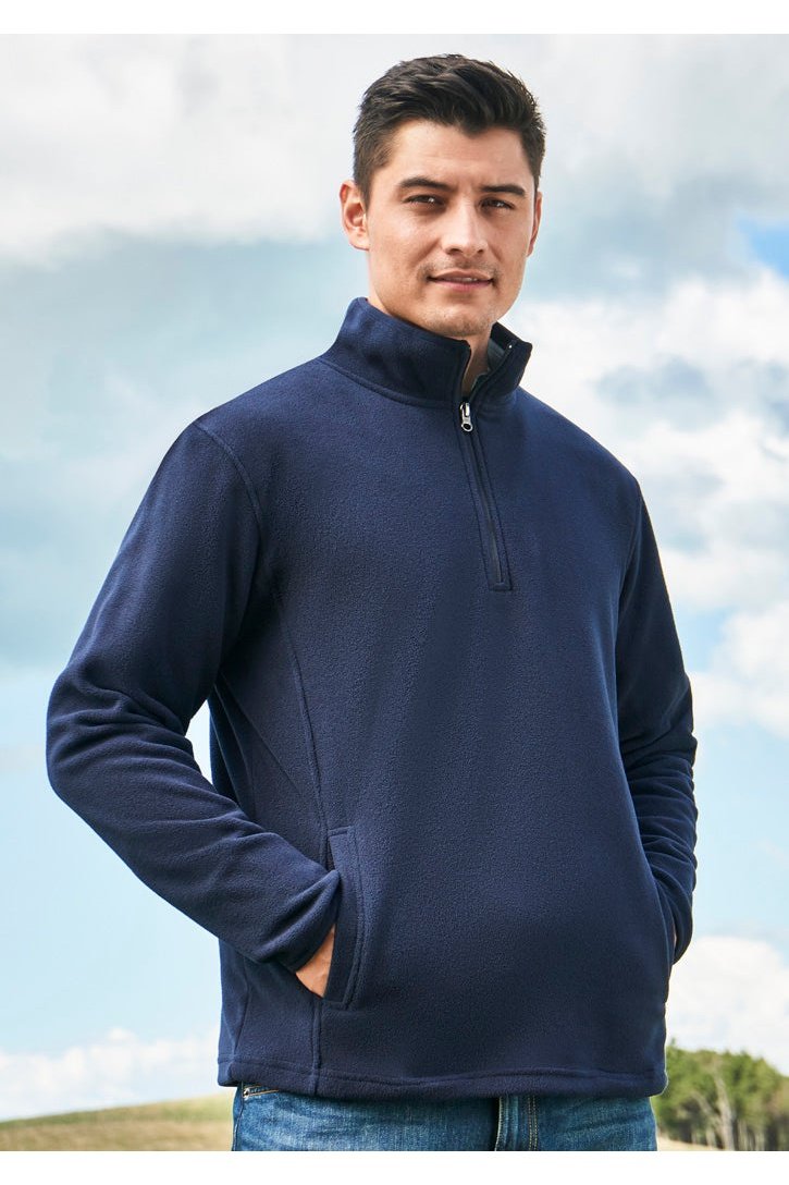  BIZ Mens Trinity 1/2 Zip Pullover - F10510 | Biz Collection | Fashion Biz Online