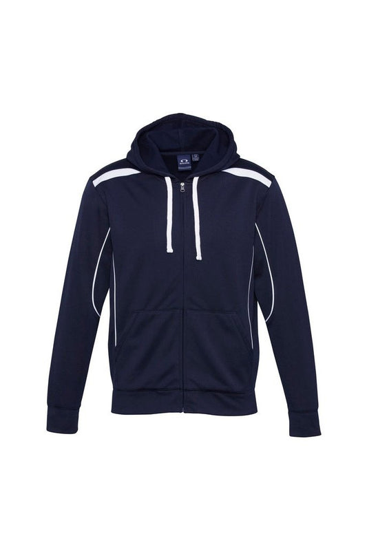 Biz Collection Mens United Hoodie - SW310M - Navy/White