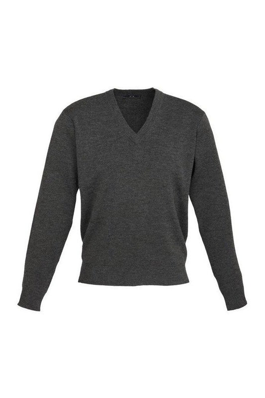 Biz Collection Mens Woolmix Pullover - WP6008 - Charcoal