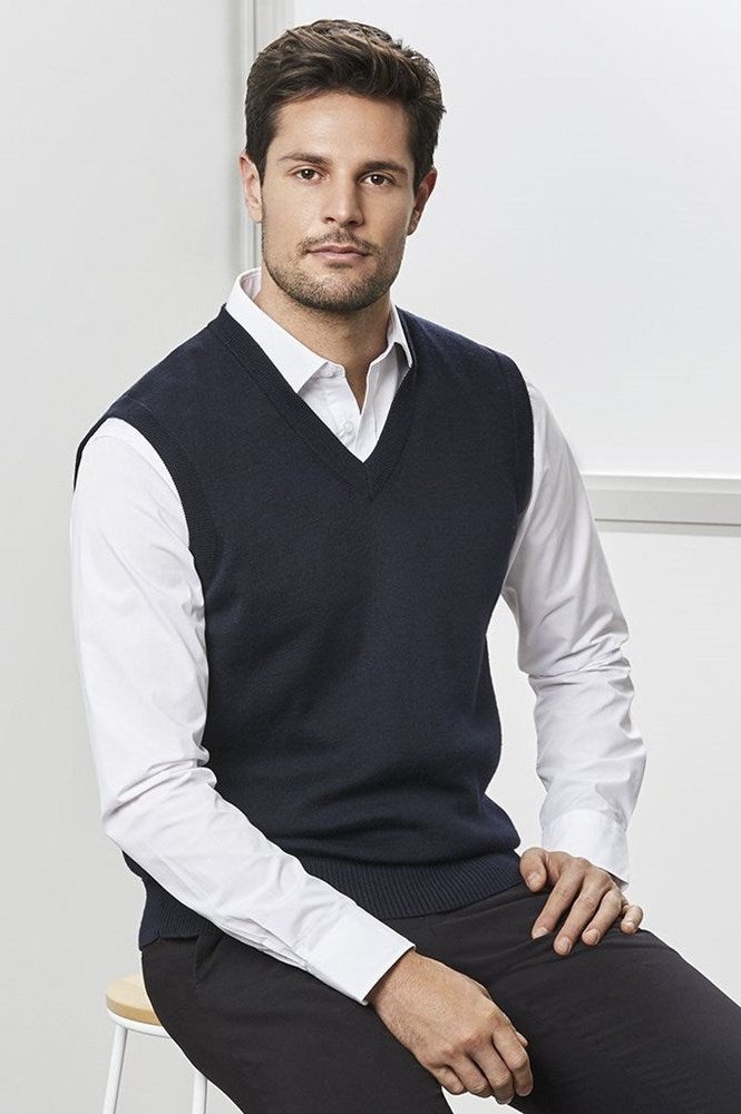  BIZ Mens Woolmix Vest - WV6007 | Biz Collection | Fashion Biz Online