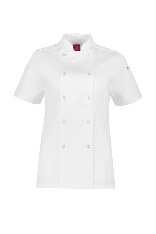 Biz Collection Zest Womens Chef Jacket - CH232LS - White