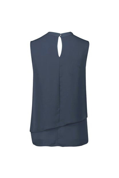  Biz Corporates Seville Womens Sleeveless Layered Blouse - RB260LN | Biz Corporates | Fashion Biz Online