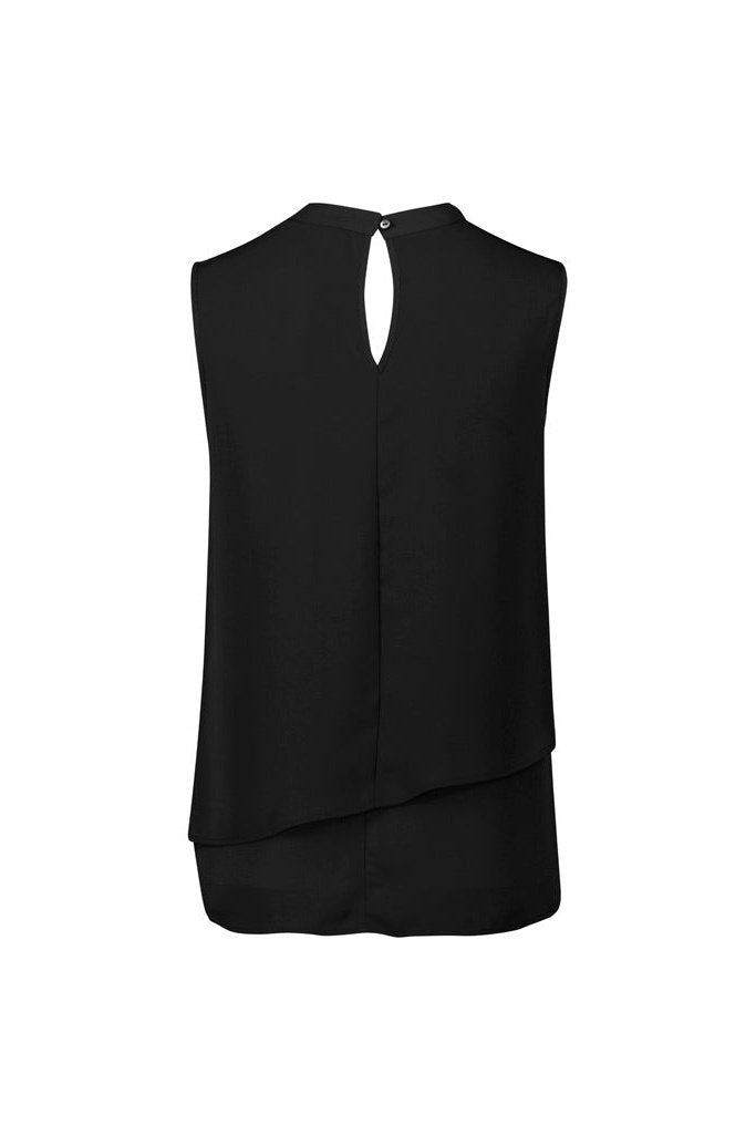  Biz Corporates Seville Womens Sleeveless Layered Blouse - RB260LN | Biz Corporates | Fashion Biz Online