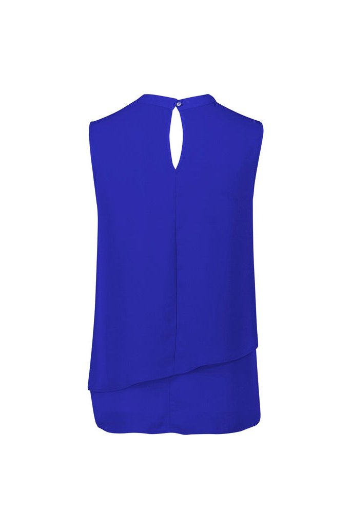  Biz Corporates Seville Womens Sleeveless Layered Blouse - RB260LN | Biz Corporates | Fashion Biz Online