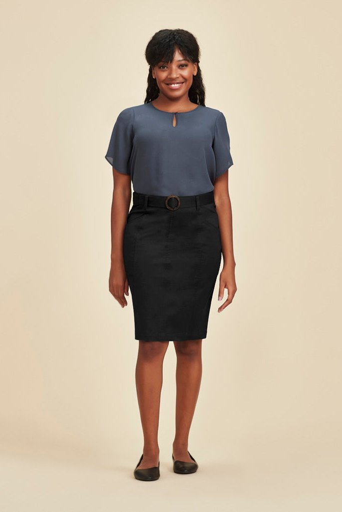  Biz Corporates Traveller Womens Chino Skirt - RGS264L | Biz Corporates | Fashion Biz Online