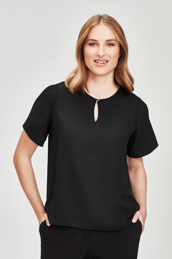  Biz Corporates Vienna Womens Short Sleeve Blouse - RB261LS | Biz Corporates | Fashion Biz Online