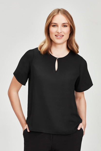  Biz Corporates Vienna Womens Short Sleeve Blouse - RB261LS | Biz Corporates | Fashion Biz Online