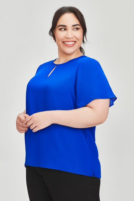  Biz Corporates Vienna Womens Short Sleeve Blouse - RB261LS | Biz Corporates | Fashion Biz Online