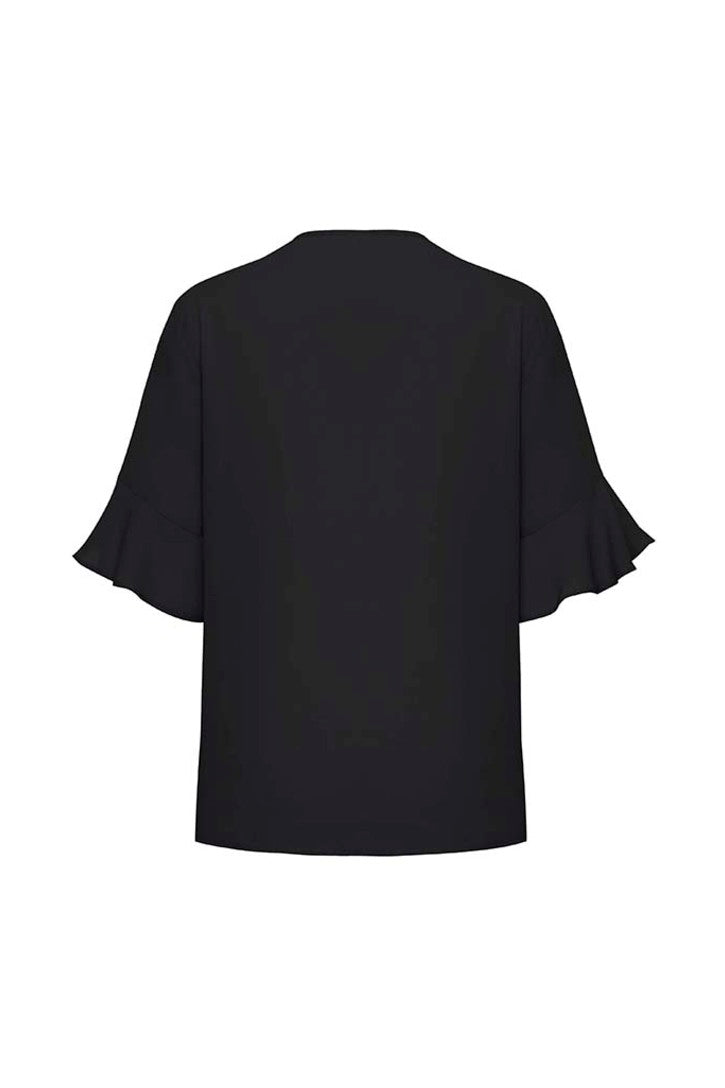  Biz Corporates Womens Aria Fluted Sleeve Blouse - RB966LS | Biz Corporates | Fashion Biz Online