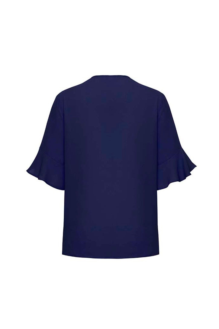  Biz Corporates Womens Aria Fluted Sleeve Blouse - RB966LS | Biz Corporates | Fashion Biz Online