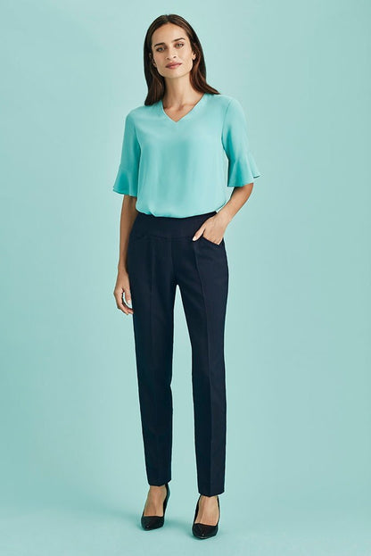 Biz Corporates Womens Bandless Slim Leg Pant - 10121 | Biz Corporates | Fashion Biz Online