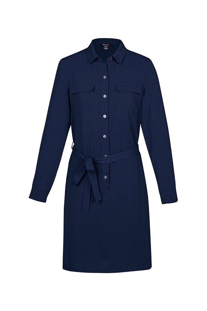 Biz Corporates Womens Chloe Georgette Shirt Dress - RD069L | Biz Corporates | Fashion Biz Online