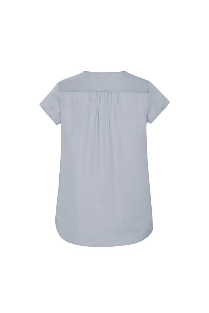  Biz Corporates Womens Kayla V-neck Pleat Blouse - RB967LS | Biz Corporates | Fashion Biz Online