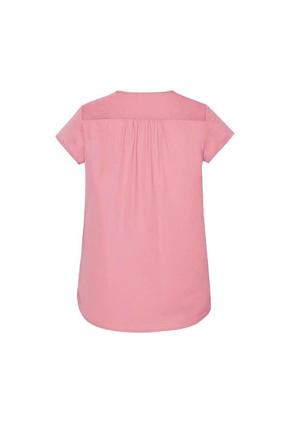  Biz Corporates Womens Kayla V-neck Pleat Blouse - RB967LS | Biz Corporates | Fashion Biz Online