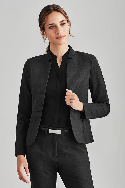  Biz Corporates Womens Short Jacket with Reverse Lapel - 64013 | Biz Corporates | Fashion Biz Online